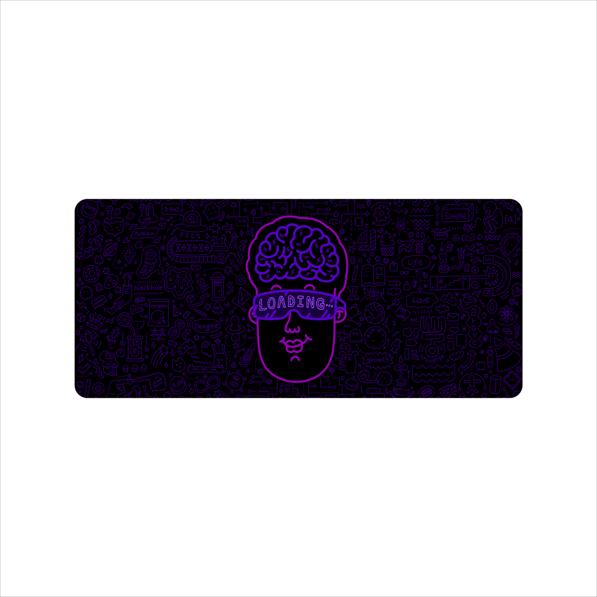 HEEHEE Design B Deskmat (Collabs) - Goblintechkeys