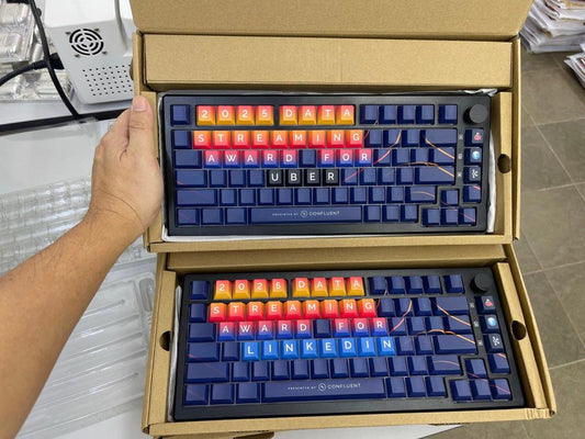 Custom Keyboard as a Corporate Award Trophy — Personalised Per Recipient | Goblintechkeys - Goblintechkeys