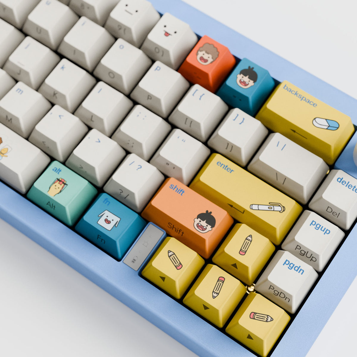 Happy Lame Friend Goblin - colabs 65 Keyboard - Goblintechkeys