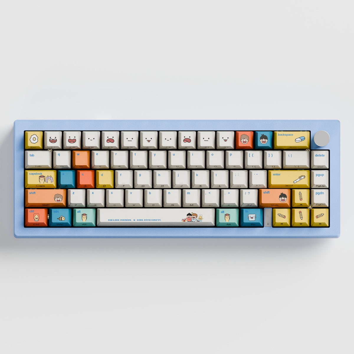 Happy Lame Friend Goblin - colabs 65 Keyboard - Goblintechkeys