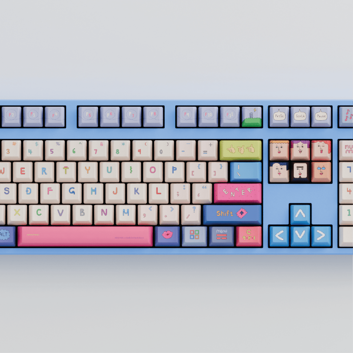 HEEHEE 100% RGB Mechanical Keyboard (Collabs) - Goblintechkeys