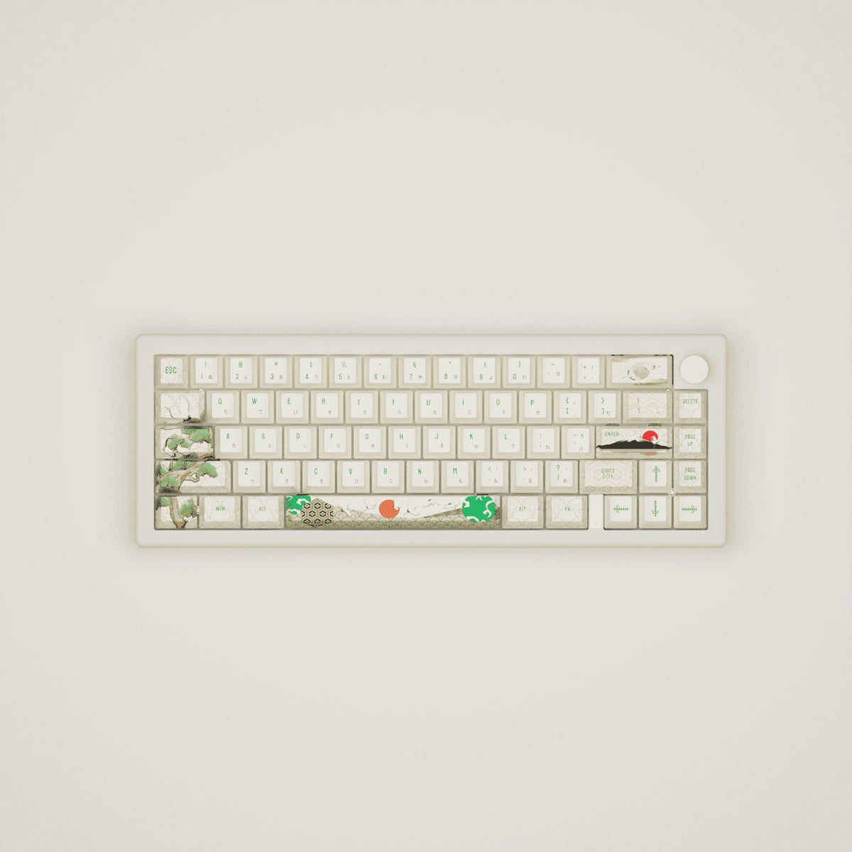 Japanese Crane Keycaps - Goblintechkeys
