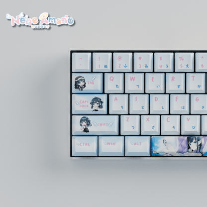 Nene Amano Celestial Harmony 60% Mechanical Keyboard (Collabs) - Goblintechkeys