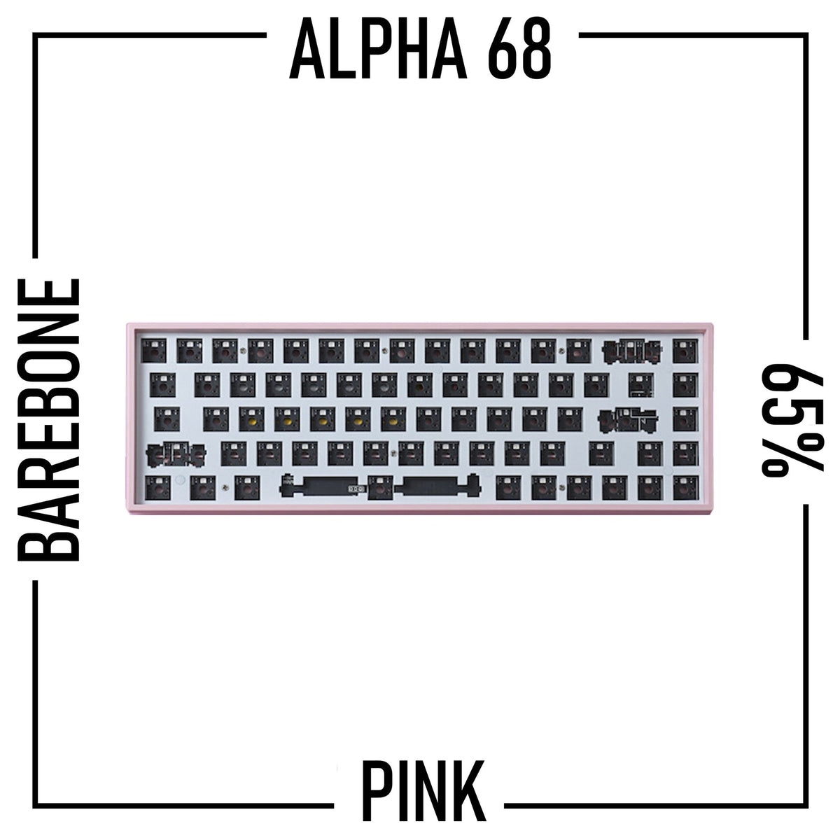 Alpha 68 65% Wireless Mechanical Keyboard Barebone Kit - Goblintechkeys