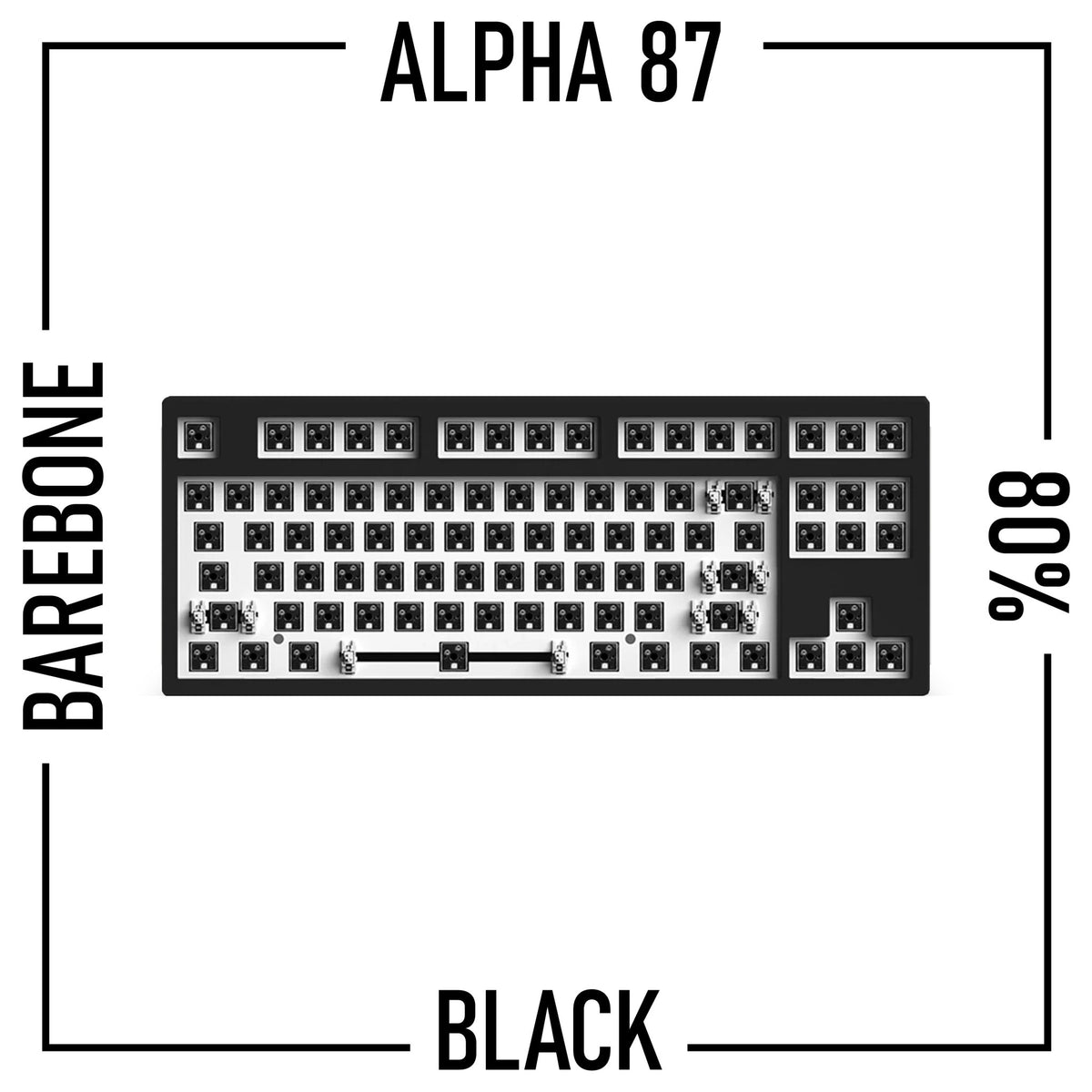 Alpha 87 TKL 80% Mechanical Keyboard Barebone Kit - Goblintechkeys