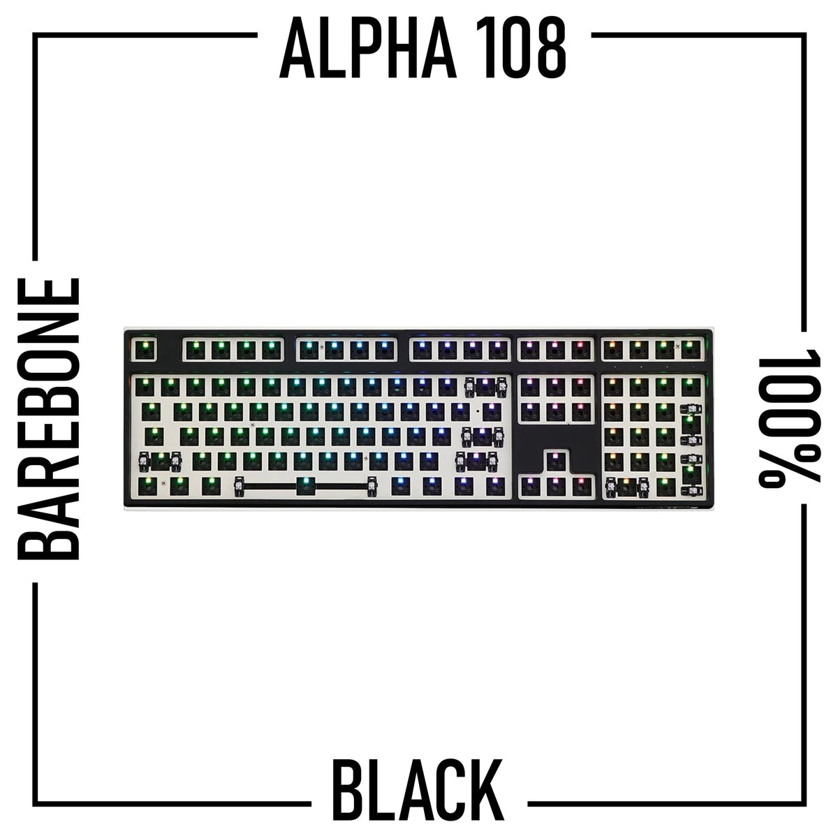 Alpha108 (100%)-Wireless Mechanical Keyboard Barebone Kit - Goblintechkeys